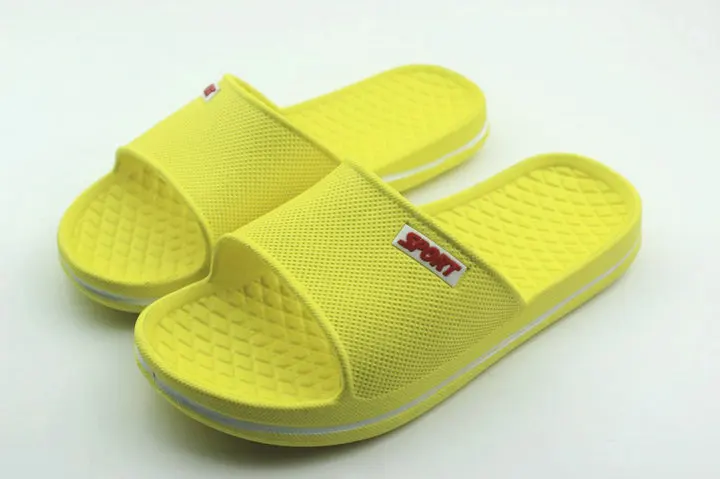 Summer Pure Color Lovers Household Disposable Bath Slippers Spa Hotel Slippers Bathroom Anti-skid Mens And Womens Soft Slide Slippers (31)