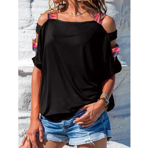 Fashion Women Lady Summer Loose Casual Top Short Sleeve Off Shoulder Blouse Ladies Casual Tops Shirt Summer Clothing
Fashion Women Lady Summer Loose Casual Top Short Sleeve Off Shoulder Blouse Ladies Casual Tops Shirt Summer Clothing