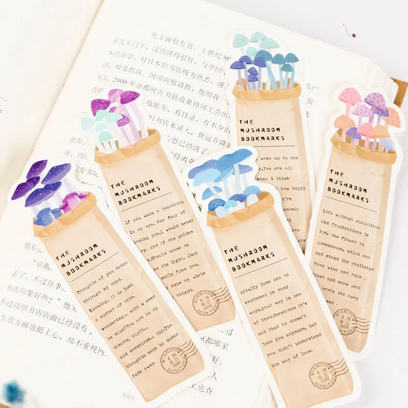 30 pcs/box Creative mushroom plants paper bookmarks book holder children stationery office school supplie papelaria kids gift
30 pcs/box Creative mushroom plants paper bookmarks book holder children stationery office school supplie papelaria kids gift