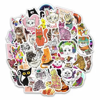 50 Pcs/lot Cute Cat Style Kitten Stickers For Computer Skateboard Fridge Bicycle PVC Waterproof Decal Stationery Stickers
50 Pcs/lot Cute Cat Style Kitten Stickers For Computer Skateboard Fridge Bicycle PVC Waterproof Decal Stationery Stickers