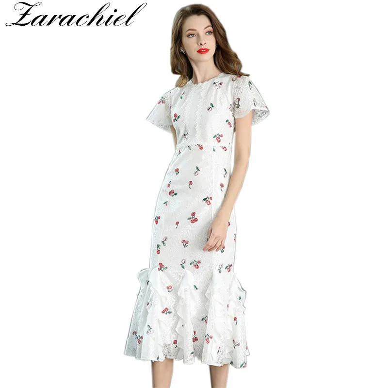 Flower Lace Dress 2019 Summer Dress Runway Print Floral Robe Femme Longue Ruffles Mermaid Dress Slim Bodycon Party Long Dress
Flower Lace Dress 2019 Summer Dress Runway Print Floral Robe Femme Longue Ruffles Mermaid Dress Slim Bodycon Party Long Dress