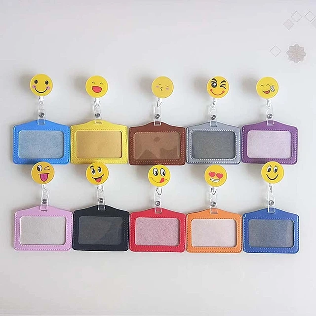 1Pcs Cute Smiley Face Acrylic Retractable Badge Reel The New Student Nurse Exihibiton ID Name Card Badge Holder Office Supplies
1Pcs Cute Smiley Face Acrylic Retractable Badge Reel The New Student Nurse Exihibiton ID Name Card Badge Holder Office Supplies