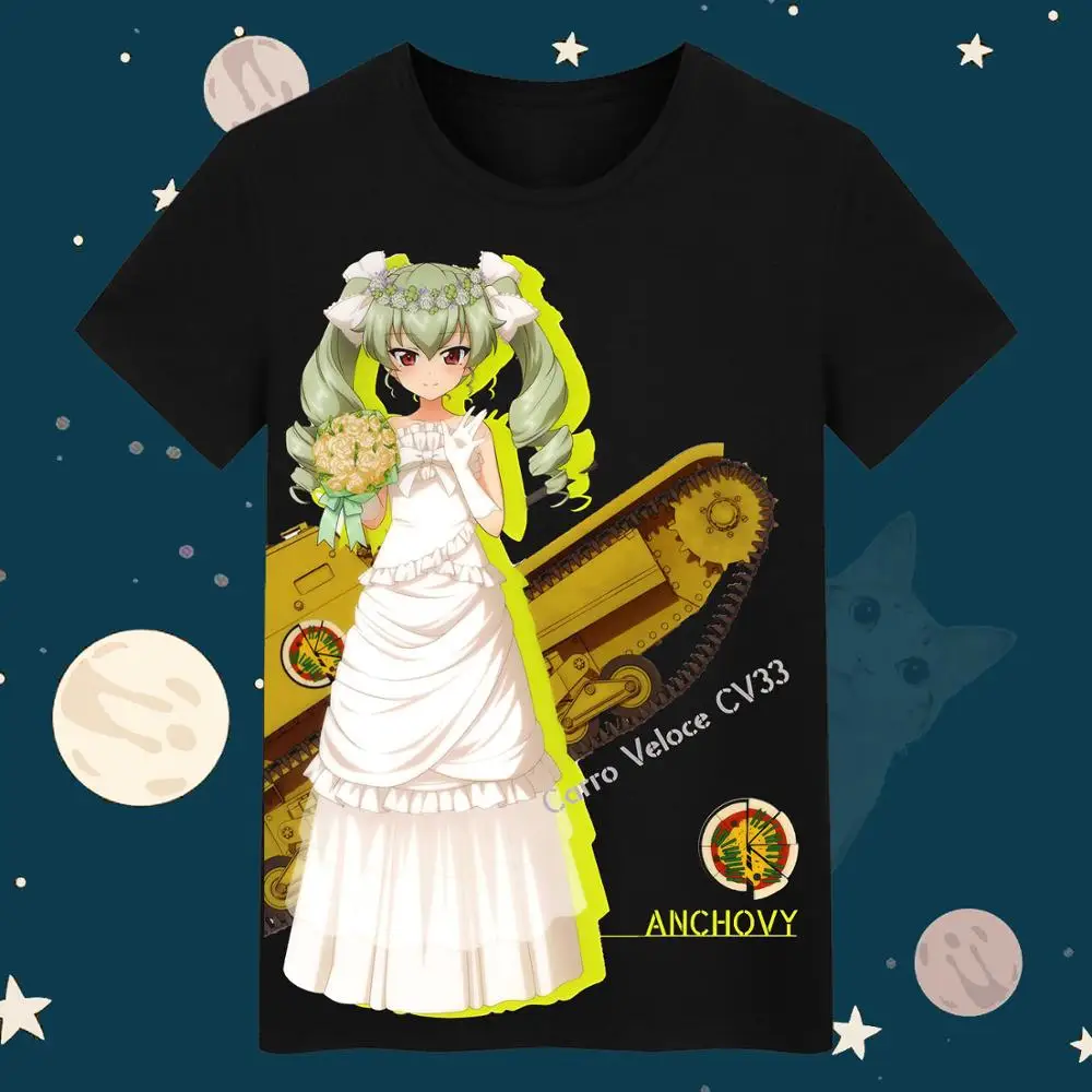 Hot TV animation GIRLS und PANZER skirt short sleeves leisure shirts cool summer skirt o-neck casual tees tops
Hot TV animation GIRLS und PANZER skirt short sleeves leisure shirts cool summer skirt o-neck casual tees tops