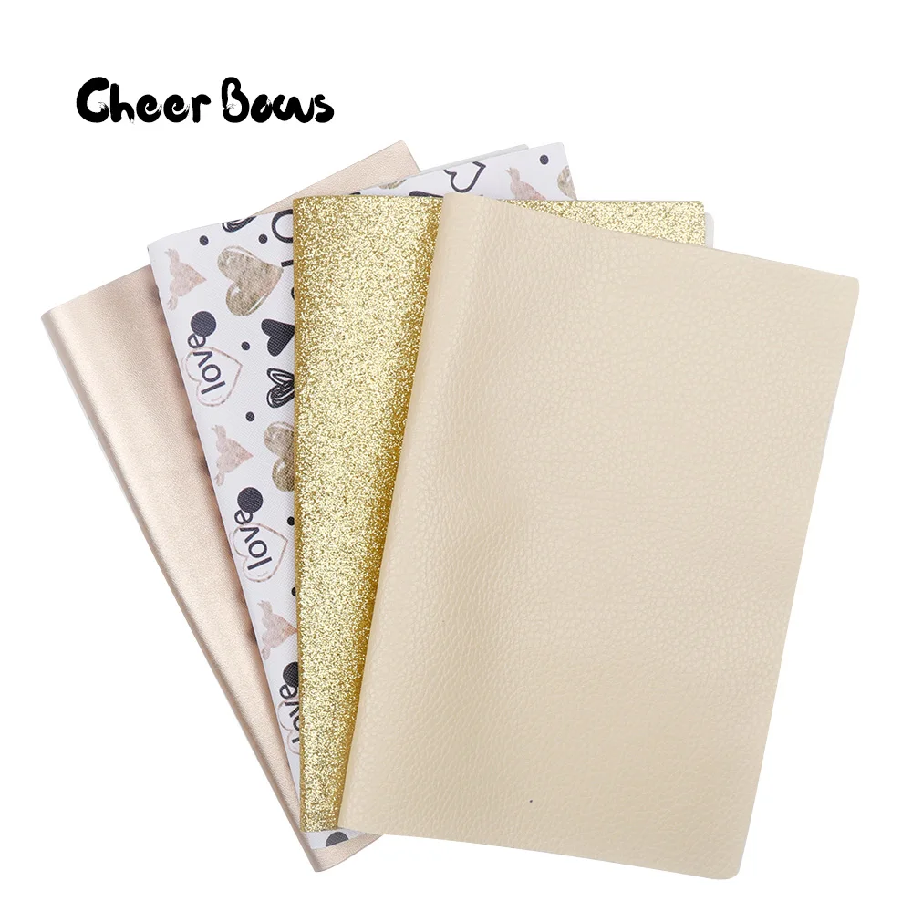 4 Pcs/Set Gold Series Fabric Sheet Set Multiple Leather Shiny Gold Material DIY Hair Bows Festival Party Decor Materials 22*30CM
4 Pcs/Set Gold Series Fabric Sheet Set Multiple Leather Shiny Gold Material DIY Hair Bows Festival Party Decor Materials 22*30CM