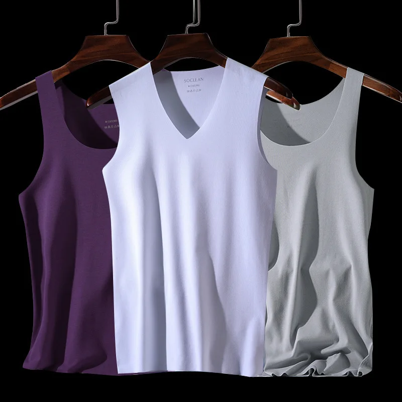 Latest Version V-neck Breathable Absorb Sweat One-piece Sports Men Vest Ice Silk Seamless High Elasticity Close-fitting Tank Top
Latest Version V-neck Breathable Absorb Sweat One-piece Sports Men Vest Ice Silk Seamless High Elasticity Close-fitting Tank Top