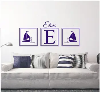Large Size 55x180cm Custom Name Wall Decal Fishing Boy Nautical Name Personalized Wall Sticker Nursery Baby Room Decor Mural W-4 
Large Size 55x180cm Custom Name Wall Decal Fishing Boy Nautical Name Personalized Wall Sticker Nursery Baby Room Decor Mural W-4