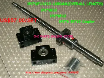 ballscrew 1610 assembly - L600mm + Ballnut + BK12 BF12 End Support + 6.35*10 Coupler