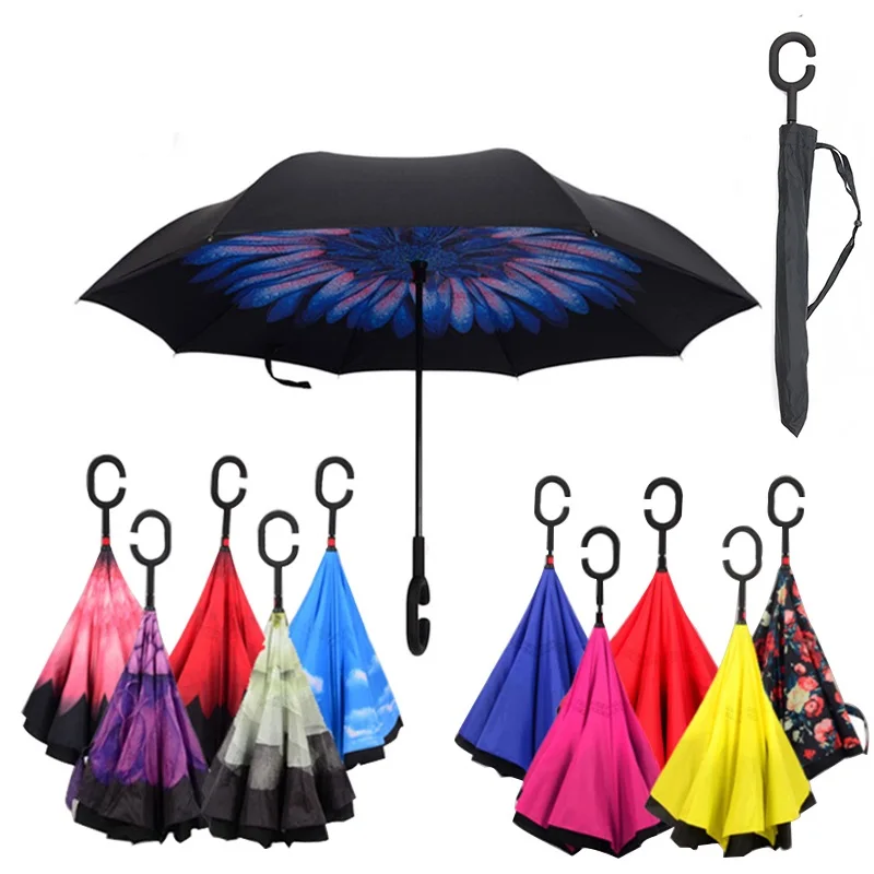 Reverse Umbrella Non-Automatic Unbrellas For Fashion Rain Gear Women Uv protection Windproof Rainproof Long-Handle Umbrellas
Reverse Umbrella Non-Automatic Unbrellas For Fashion Rain Gear Women Uv protection Windproof Rainproof Long-Handle Umbrellas