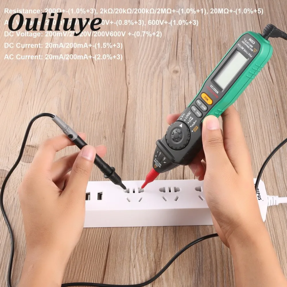 Pen Type Digital Multimeter Multimetro DC AC Voltage Current Meter Tester Indicator Meter Diagnostic-tool Non-Contact Voltmeter
Pen Type Digital Multimeter Multimetro DC AC Voltage Current Meter Tester Indicator Meter Diagnostic-tool Non-Contact Voltmeter
