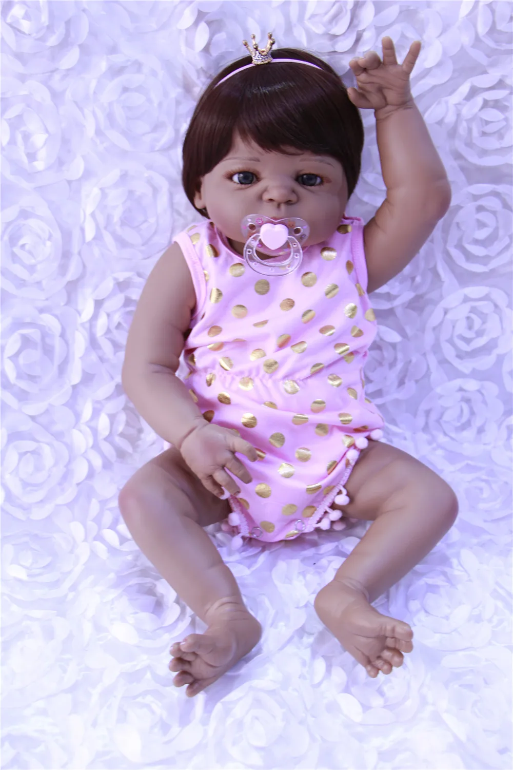 Girl Brinquedos Gifts 22inches full Silicone Reborn Dolls Kid's Toys Cute Princess DIY Dolls girl Baby Enlightenment Dolls Xmas
Girl Brinquedos Gifts 22inches full Silicone Reborn Dolls Kid's Toys Cute Princess DIY Dolls girl Baby Enlightenment Dolls Xmas
