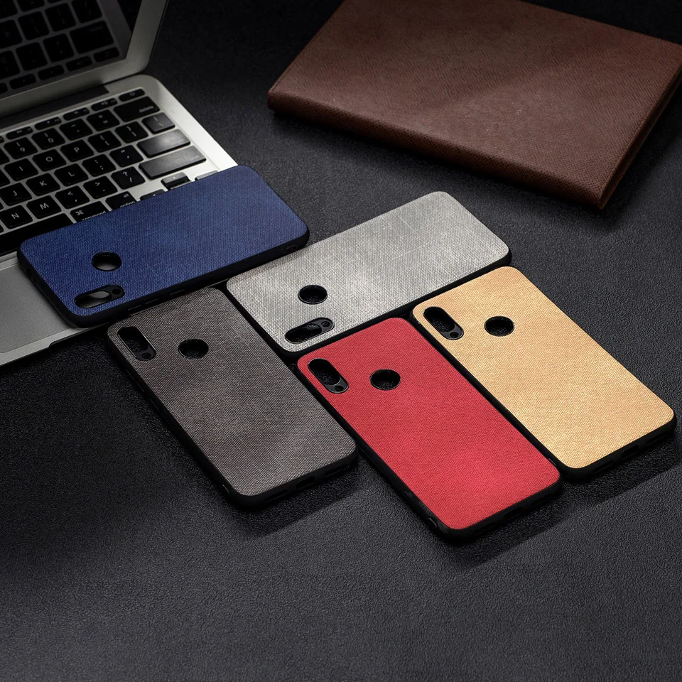 Luxury Denim Fabric Texture Soft Case Mobile Phone Back Cover Coque Funda for xiaomi Mi A2 Lite Redmi 6 6A Pro Note 7 |