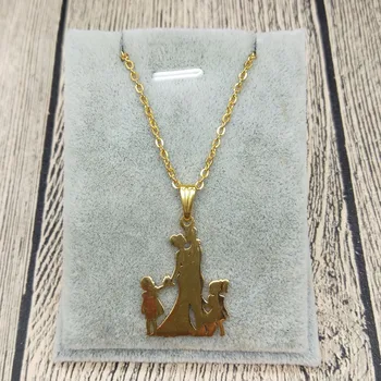 New Family Necklace Stainless Steel Lovers Couple Pendant Necklace Parents Hands With Girl and Boy Necklace Figure Jewellery
New Family Necklace Stainless Steel Lovers Couple Pendant Necklace Parents Hands With Girl and Boy Necklace Figure Jewellery