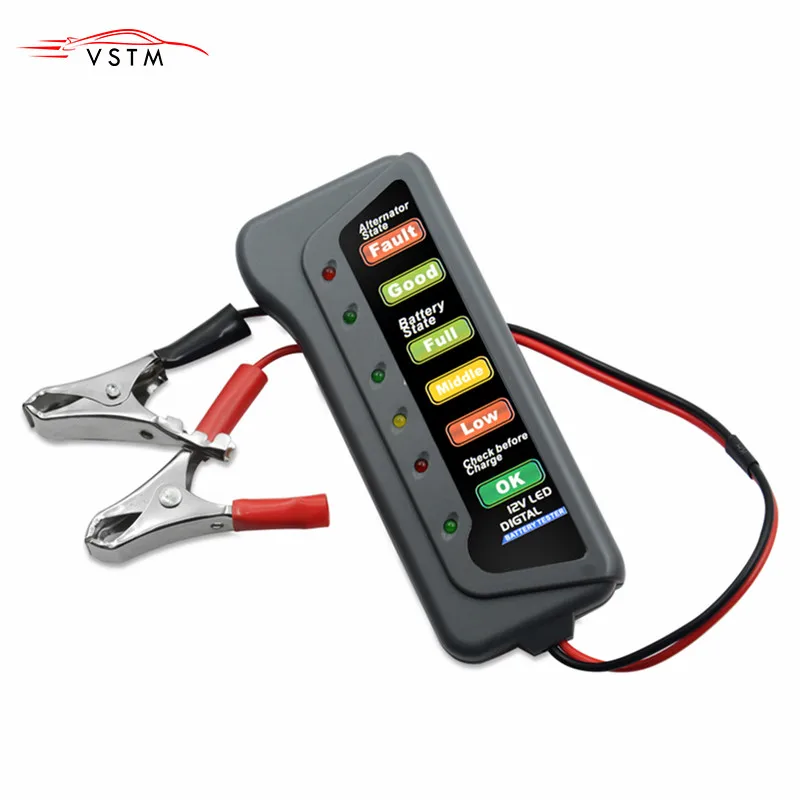 Battery Power Supply Tester Measuring Instrument with 6 LED light Display Battery Tester Digital Capacity Tester Checker For 12V
Battery Power Supply Tester Measuring Instrument with 6 LED light Display Battery Tester Digital Capacity Tester Checker For 12V