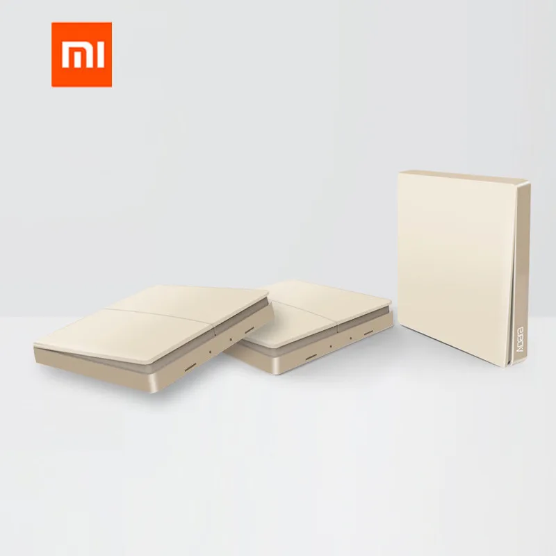 Original Xiaomi Aqara Smart Light Remote Control Switch Gold Version ZigBee Wireless Key Wall Switch For Mijia Mi Home APP
Original Xiaomi Aqara Smart Light Remote Control Switch Gold Version ZigBee Wireless Key Wall Switch For Mijia Mi Home APP
