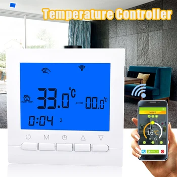 Amzdeal Programmable 16A LCD Digital Heating Temperature Regulator APP Controls WIFI Thermostat Hand Control Support For Xiaomi
Amzdeal Programmable 16A LCD Digital Heating Temperature Regulator APP Controls WIFI Thermostat Hand Control Support For Xiaomi