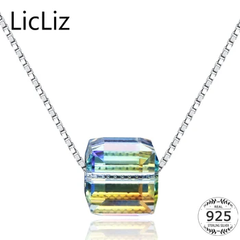 LicLiz 925 Sterling Silver Crystal Pendant Necklace Women Box Chain Collar Choker Charm Square Dangle Necklace Pendant LN0285
LicLiz 925 Sterling Silver Crystal Pendant Necklace Women Box Chain Collar Choker Charm Square Dangle Necklace Pendant LN0285