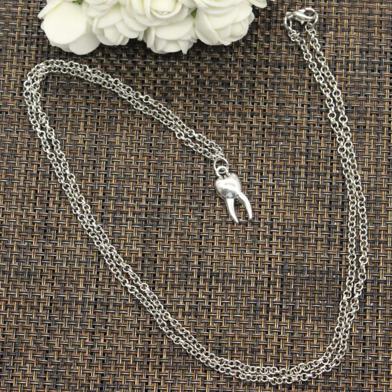 New Fashion Tibetan Silver Pendant zombie tooth teeth molar Choker Charm Short Long DIY Necklace Factory Price Handmade jewelry
New Fashion Tibetan Silver Pendant zombie tooth teeth molar Choker Charm Short Long DIY Necklace Factory Price Handmade jewelry