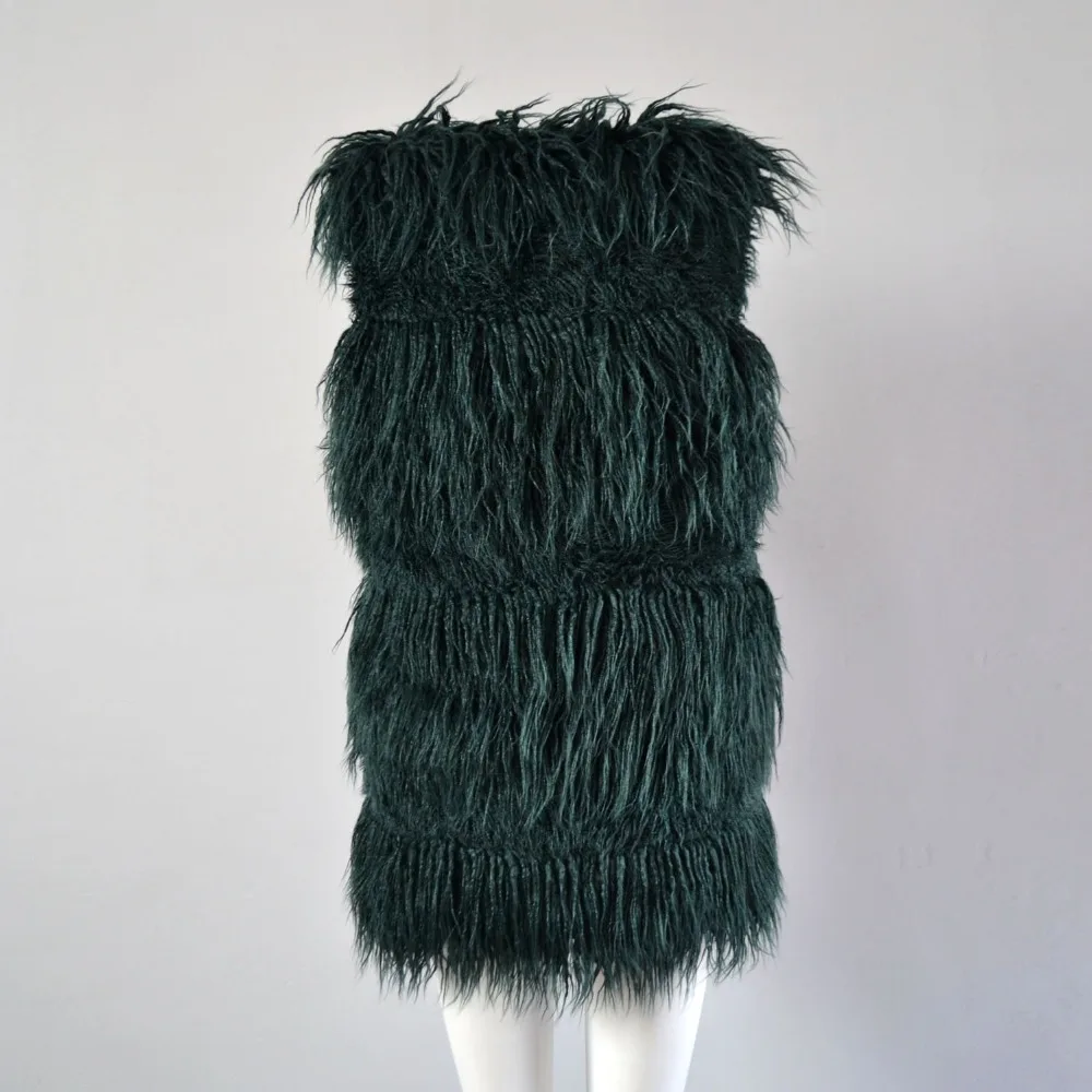 Real time fashion imitation fur vest female Europe and America popular beach wool vest (20)