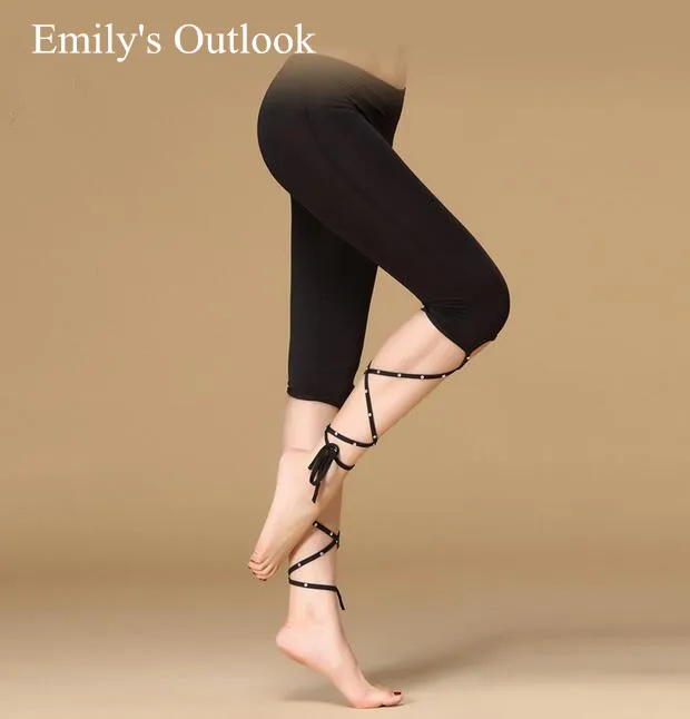 Belly Dance Pants Yoga Tights Tie Up Leggings Strappy Dry Fit Workout Capris Bandage Pants Black Free Shipping
Belly Dance Pants Yoga Tights Tie Up Leggings Strappy Dry Fit Workout Capris Bandage Pants Black Free Shipping