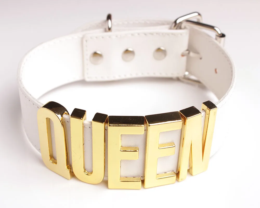 SkyHai Jewelry Queen Necklace Punk Style Women Choker Big Letters Queen Choker For Cosplay Nice Choker For Woman
SkyHai Jewelry Queen Necklace Punk Style Women Choker Big Letters Queen Choker For Cosplay Nice Choker For Woman