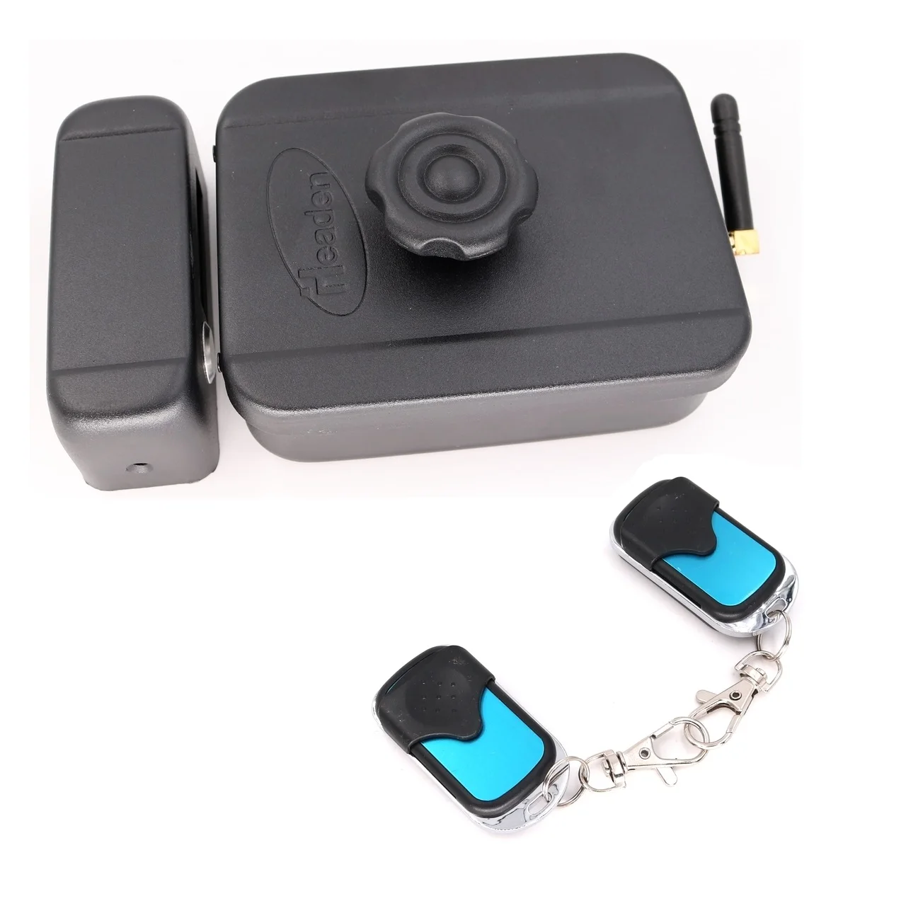 Easy to install Wireless Remote Control Electronic Rim Lock Motor lock with Handle use AA Battery | Безопасность и защита