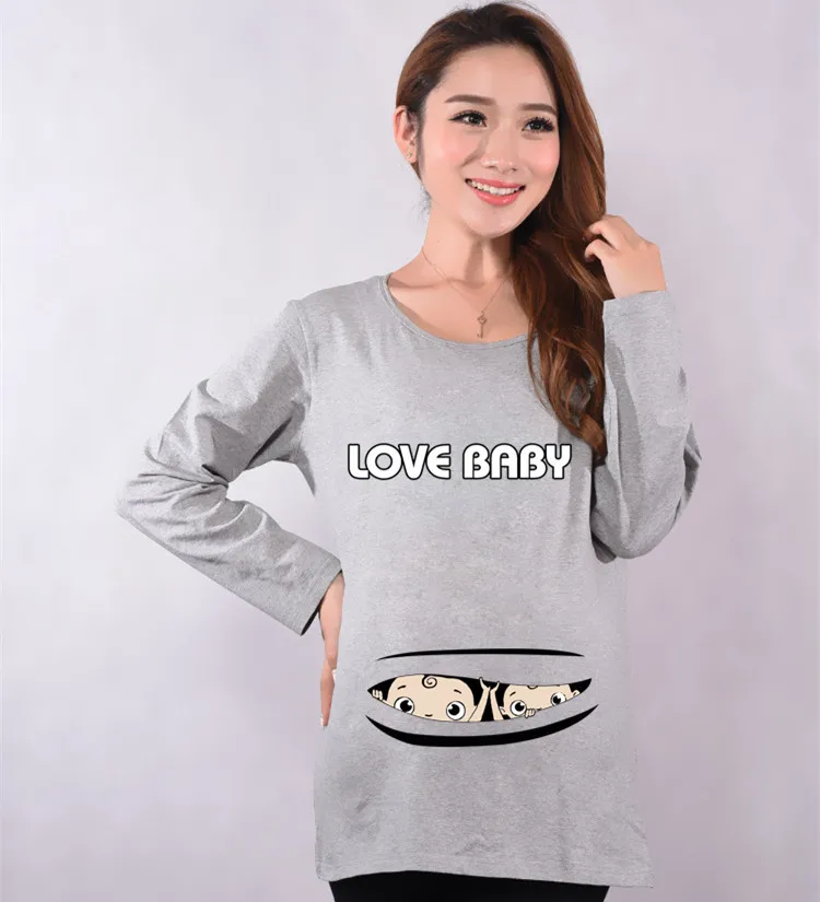 Sweatshirt Pregnant Clothing Outerwear Pregnant Women Dress 100% Cotton T Shirts Casual Pregnancy Women Maternity Clothes
Sweatshirt Pregnant Clothing Outerwear Pregnant Women Dress 100% Cotton T Shirts Casual Pregnancy Women Maternity Clothes