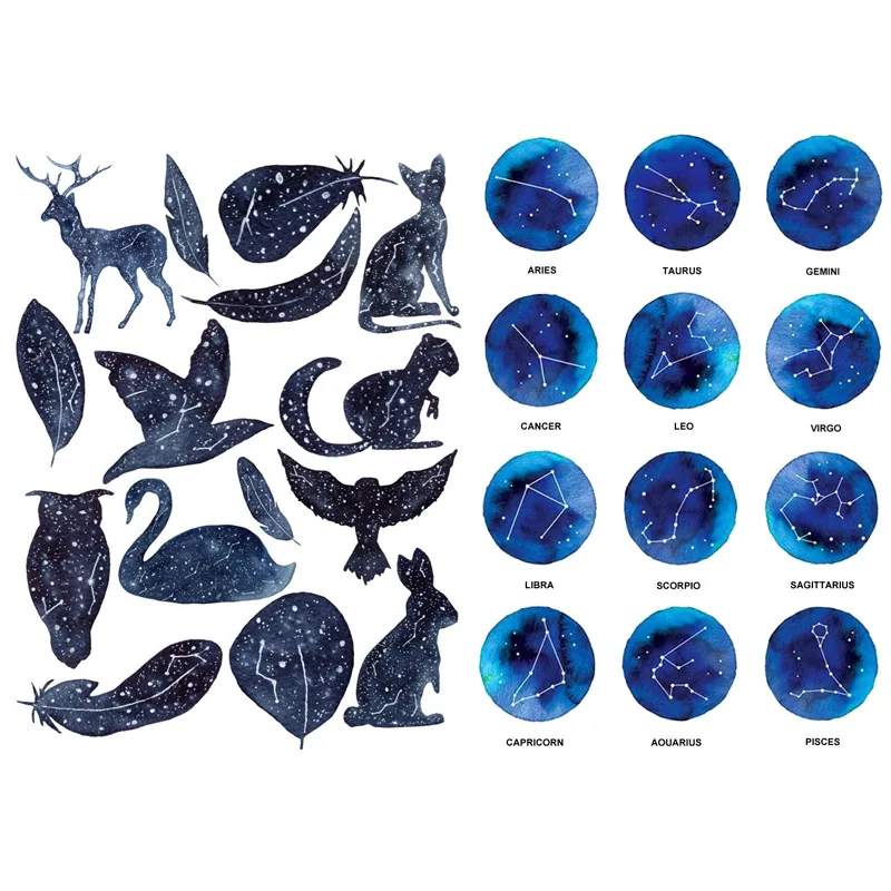 1 PCS Star Constellation Animal Decor Precut Small Cute Label Diary Cellphone Album Travel Scrapbooking Paper Stickers Flakes vv
1 PCS Star Constellation Animal Decor Precut Small Cute Label Diary Cellphone Album Travel Scrapbooking Paper Stickers Flakes vv