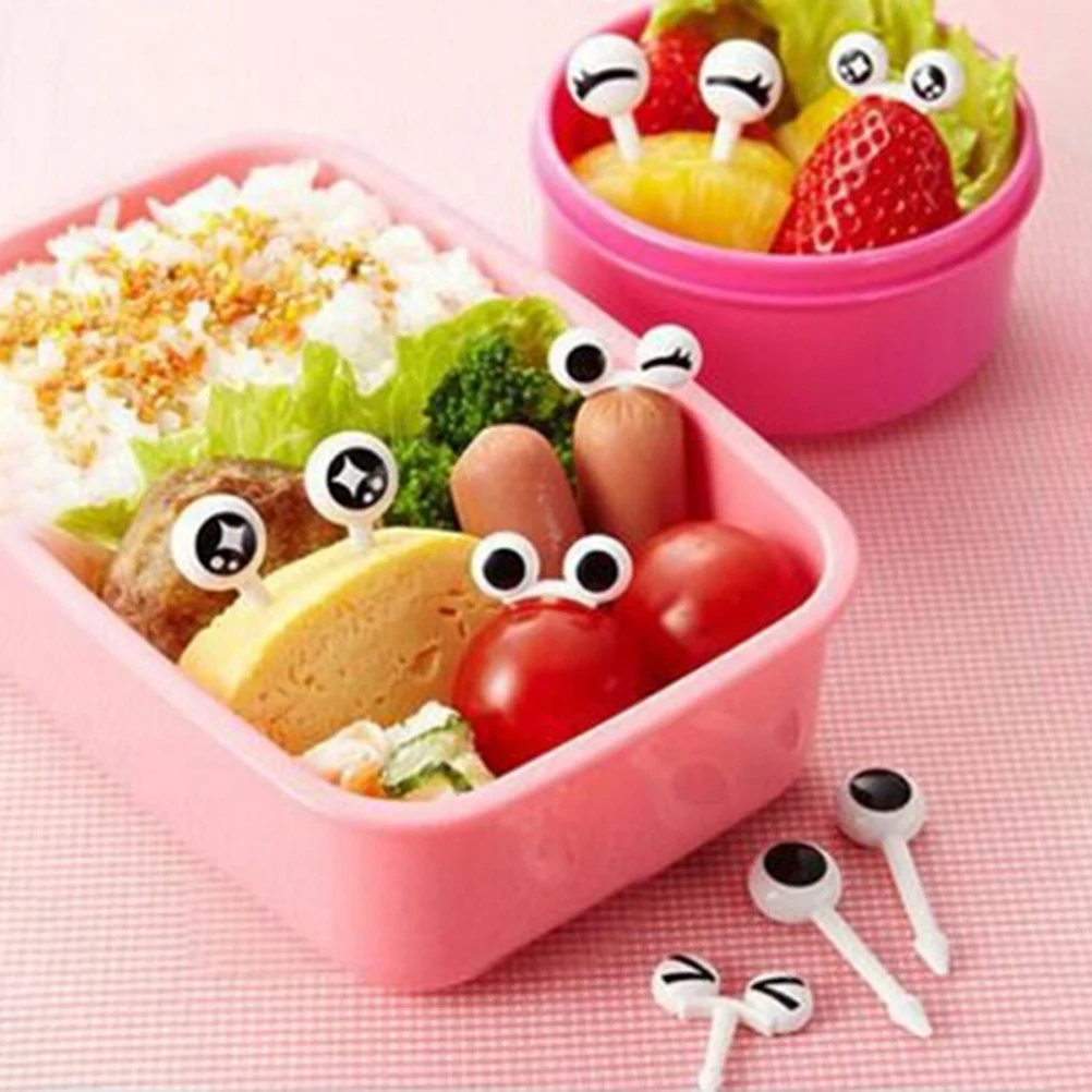 10Pcs Lovely Cake Toothpick Tableware Decor Plastic Fruit Fork Cute Eyes Forks For Kids Bento Lunch Dessert Food Snack Kitchen
10Pcs Lovely Cake Toothpick Tableware Decor Plastic Fruit Fork Cute Eyes Forks For Kids Bento Lunch Dessert Food Snack Kitchen