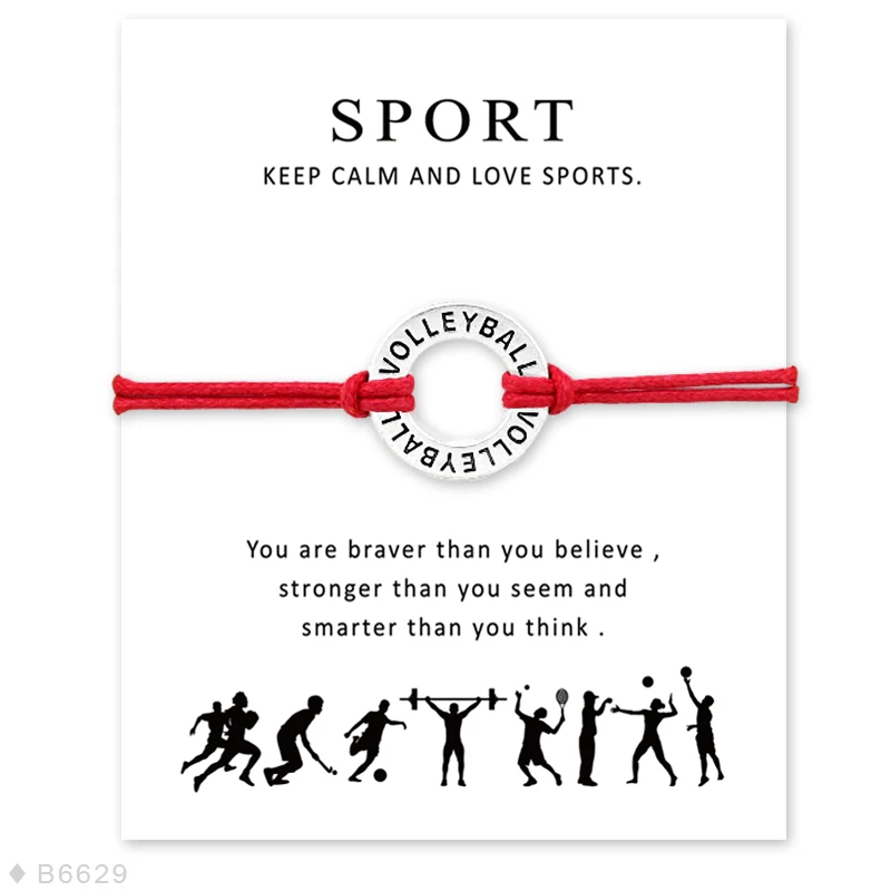 New Hot Sale Handmade Unisex Friendship Statement Make a Wish Silver Soccer Ice Hockey Volleyball Charm Bracelets for Women
New Hot Sale Handmade Unisex Friendship Statement Make a Wish Silver Soccer Ice Hockey Volleyball Charm Bracelets for Women