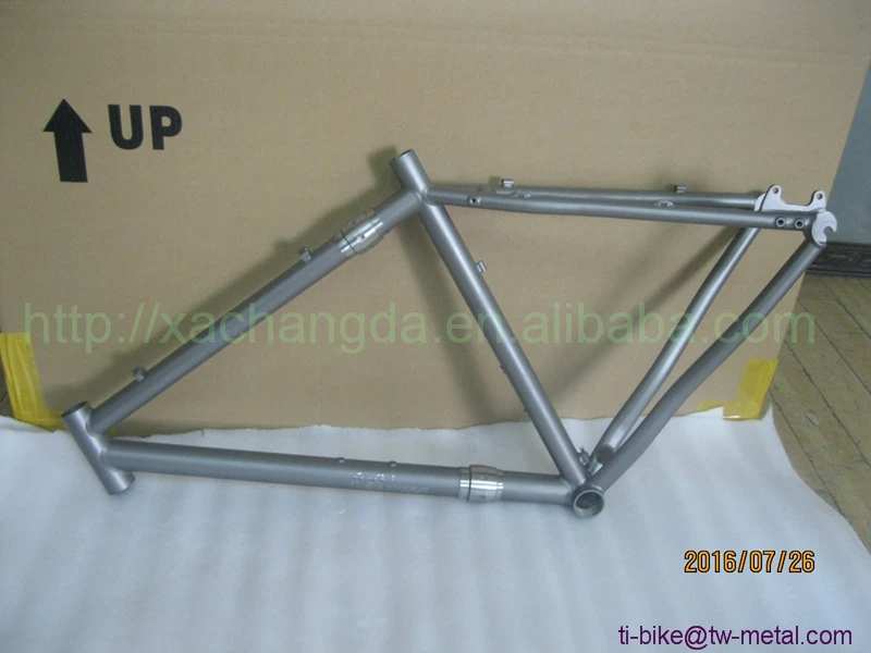 Titanium Cyclocross Bicycle Frames China Titanium Coupler Bike Frames Custom Titanium CYC Bike Frames with Sandblasting finished
Titanium Cyclocross Bicycle Frames China Titanium Coupler Bike Frames Custom Titanium CYC Bike Frames with Sandblasting finished