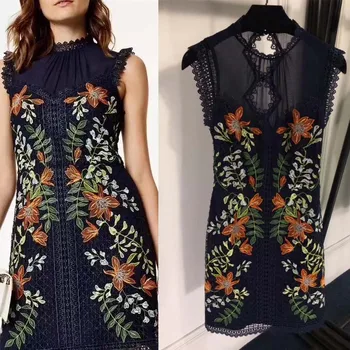 Fashion embroidery short dress vestido sexy party dresses for women boho black lace sleeveless women's clothing vintage clothes
Fashion embroidery short dress vestido sexy party dresses for women boho black lace sleeveless women's clothing vintage clothes