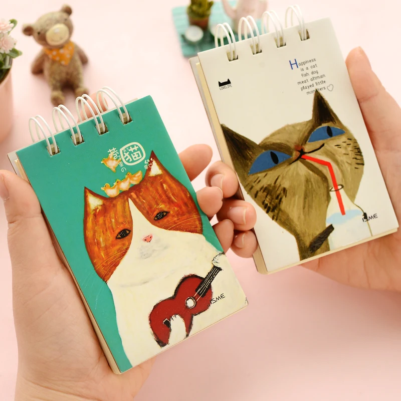 1pcs Lovely cat cute small coil notebook students portable notepad laptops spiral soft copybook 100 sheets
1pcs Lovely cat cute small coil notebook students portable notepad laptops spiral soft copybook 100 sheets