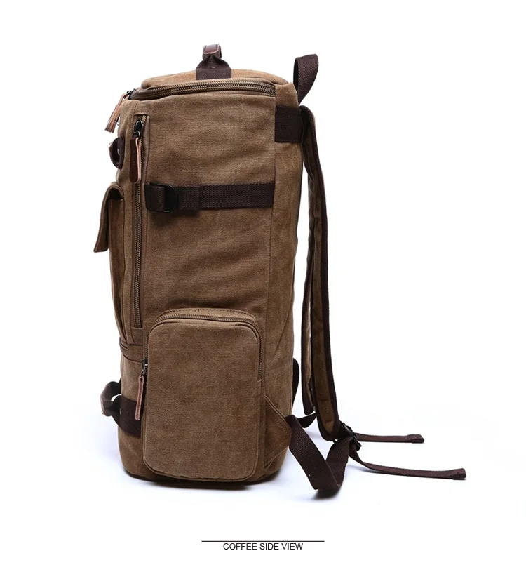 Men Laptop Backpack 15 Inch Rucksack Canvas School Bag Travel Backpacks for Teenage Male Notebook Bagpack Computer Knapsack Bags 9