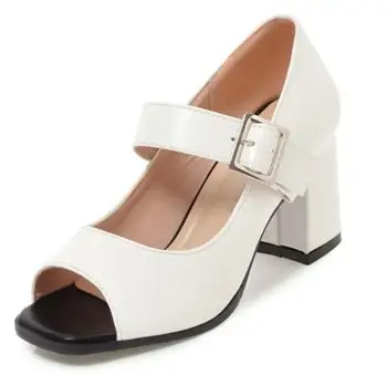 Women Shoes Woman High Heels Peep Toe Pumps Sapato Feminino Chunky Ladies Chaussure Femme Zapatos Mujer Female P161662
Women Shoes Woman High Heels Peep Toe Pumps Sapato Feminino Chunky Ladies Chaussure Femme Zapatos Mujer Female P161662