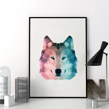 Geometric Wolf Canvas Art Print Wall Pictures , Abstract Polygon Animal Wolf Canvas Painting Poster Modern Home Decoration
Geometric Wolf Canvas Art Print Wall Pictures , Abstract Polygon Animal Wolf Canvas Painting Poster Modern Home Decoration
