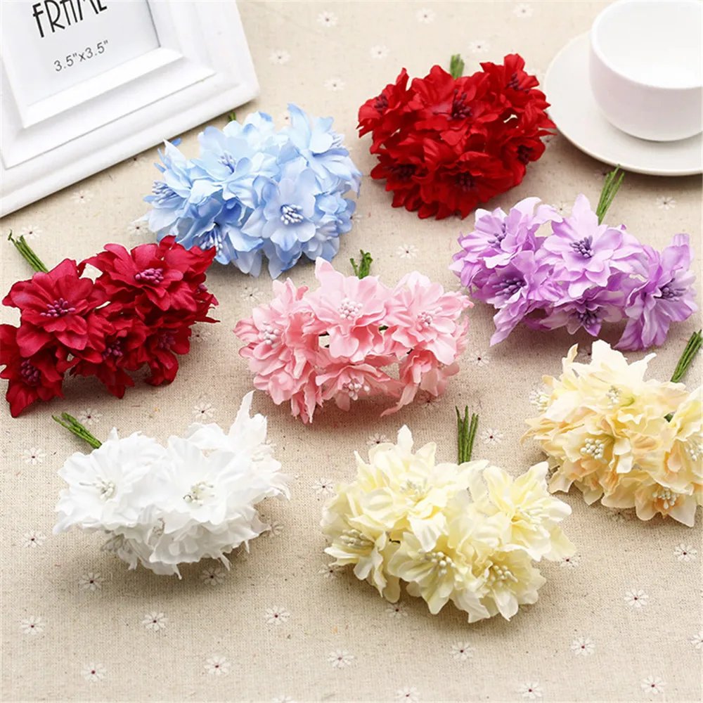 Cheap 12pcs/lot 4.5cm Silk Gradient Artificial Lily Flower Bouquet For Wedding Decoration Diy Wreath Scrapbooking Craft Flower
Cheap 12pcs/lot 4.5cm Silk Gradient Artificial Lily Flower Bouquet For Wedding Decoration Diy Wreath Scrapbooking Craft Flower