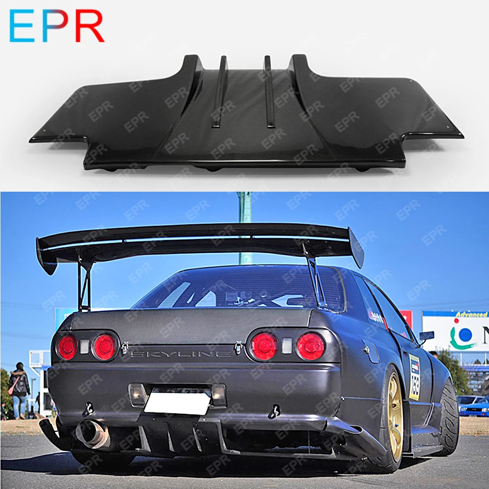 For Nissan Skyline R32 GTR Carbon Fiber Side Mirror Cover Glossy Molding Trim