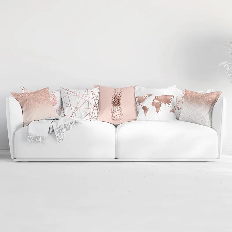 Bobak Pink Geometric Nordic Pillow Cover Tropic Pineapple Throw Pillow Cover Polyester Decorative Pillowcase
Bobak Pink Geometric Nordic Pillow Cover Tropic Pineapple Throw Pillow Cover Polyester Decorative Pillowcase