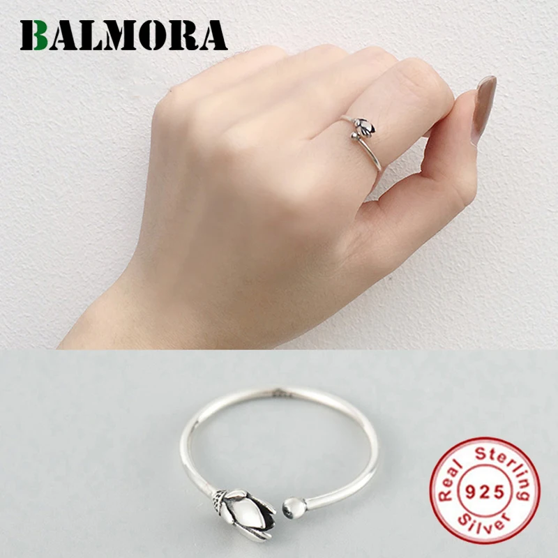 BALMORA 925 Sterling Silver Simple Lotus Flower Open Stacking Rings for Women Lover Gift Elegant Retro Fashion Jewelry Anillos
BALMORA 925 Sterling Silver Simple Lotus Flower Open Stacking Rings for Women Lover Gift Elegant Retro Fashion Jewelry Anillos