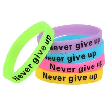 100pcs glow in the dark Never Give Up Wristband Silicone Braceletsfree shipping by ePacket
100pcs glow in the dark Never Give Up Wristband Silicone Braceletsfree shipping by ePacket