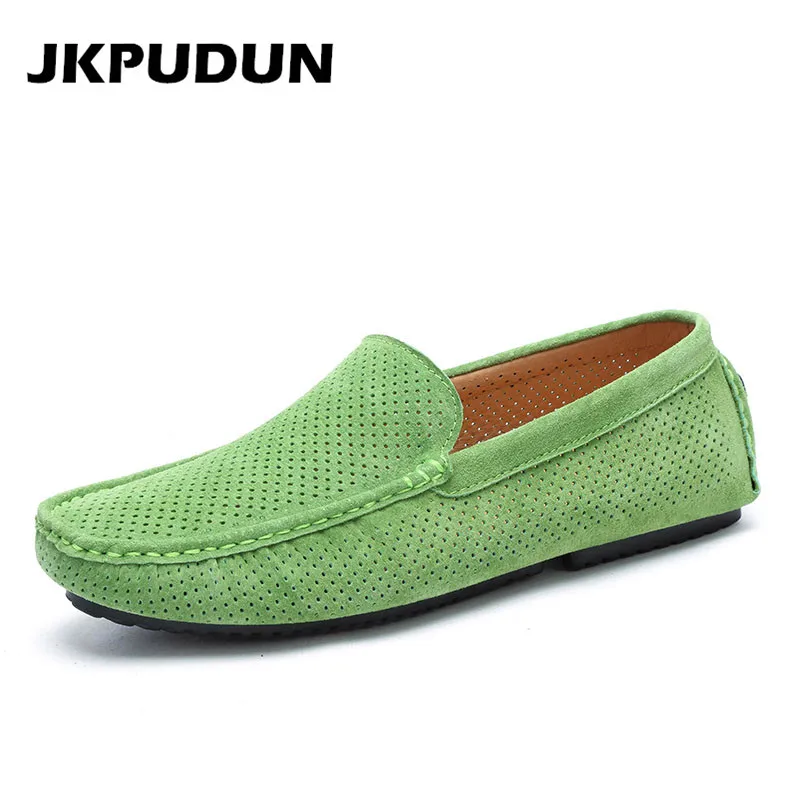 JKPUDUN Summer Breathable Hollow Shoes Men Loafers Luxury Brand Italian Fashion Casual Boat Shoes Men Leather Green Moccasins
JKPUDUN Summer Breathable Hollow Shoes Men Loafers Luxury Brand Italian Fashion Casual Boat Shoes Men Leather Green Moccasins