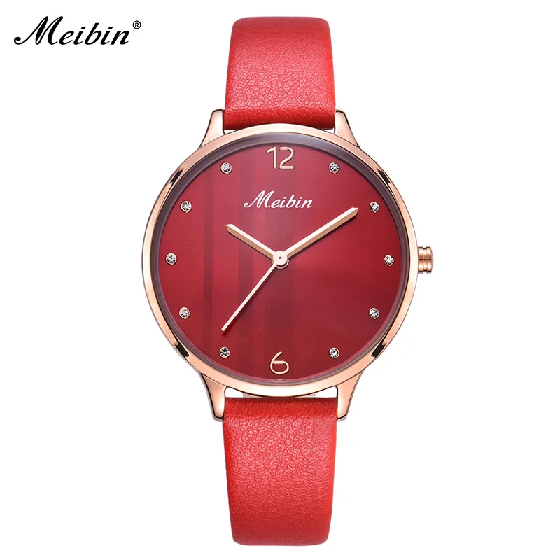 MEIBIN New Fashion Genuine Leather Ladies Watches Casual Women's Wrist Watches Montre Femme Luxury Female Clock Gifts 1172
MEIBIN New Fashion Genuine Leather Ladies Watches Casual Women's Wrist Watches Montre Femme Luxury Female Clock Gifts 1172