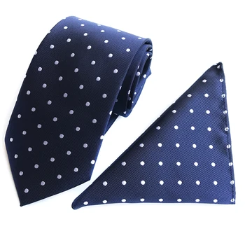 8cm Men Formal Necktie Pocket Square Set Navy Blue with White Dots
8cm Men Formal Necktie Pocket Square Set Navy Blue with White Dots