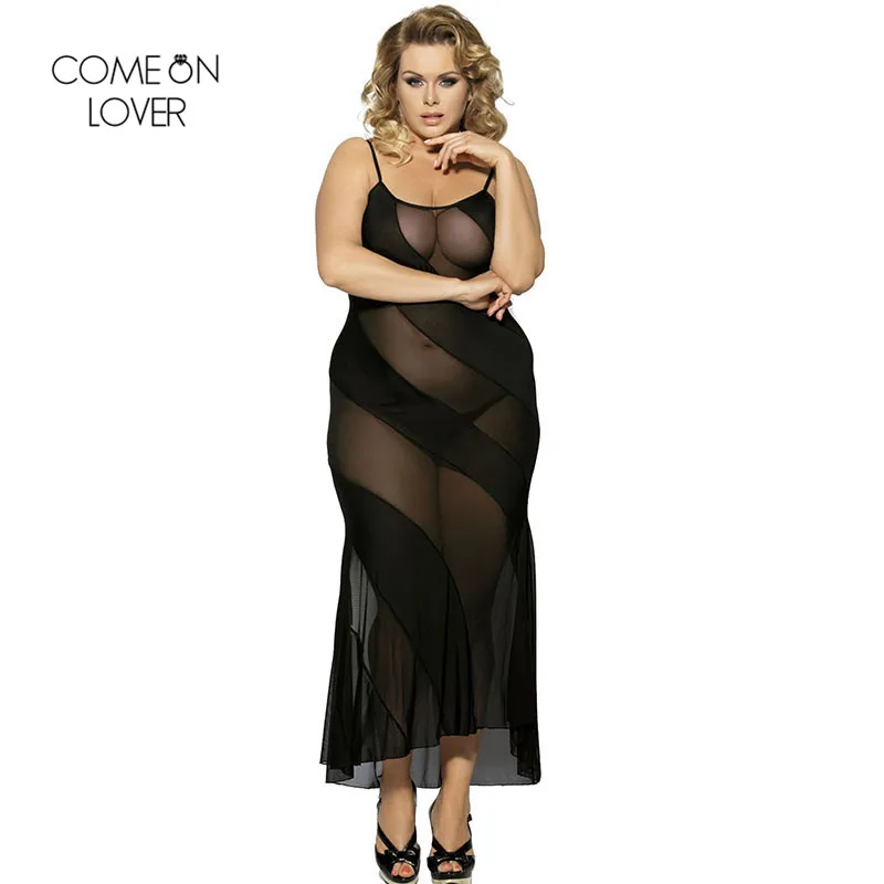Comeonlover Women Long Nightgown Black Sexi Nightwear Strap Night Dress Mesh Sleepwear Slim Sexy See Through Nightdress RT7389
Comeonlover Women Long Nightgown Black Sexi Nightwear Strap Night Dress Mesh Sleepwear Slim Sexy See Through Nightdress RT7389