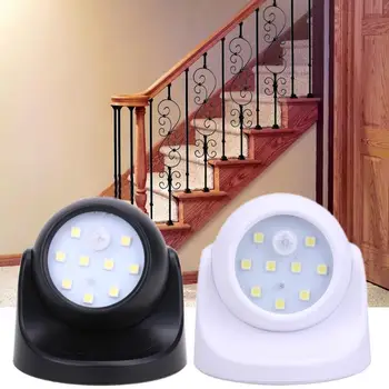 9 LED 360 degree rotary motion sensor night light battery powered corridor wall bedside lamp locker garage induction lamp
9 LED 360 degree rotary motion sensor night light battery powered corridor wall bedside lamp locker garage induction lamp
