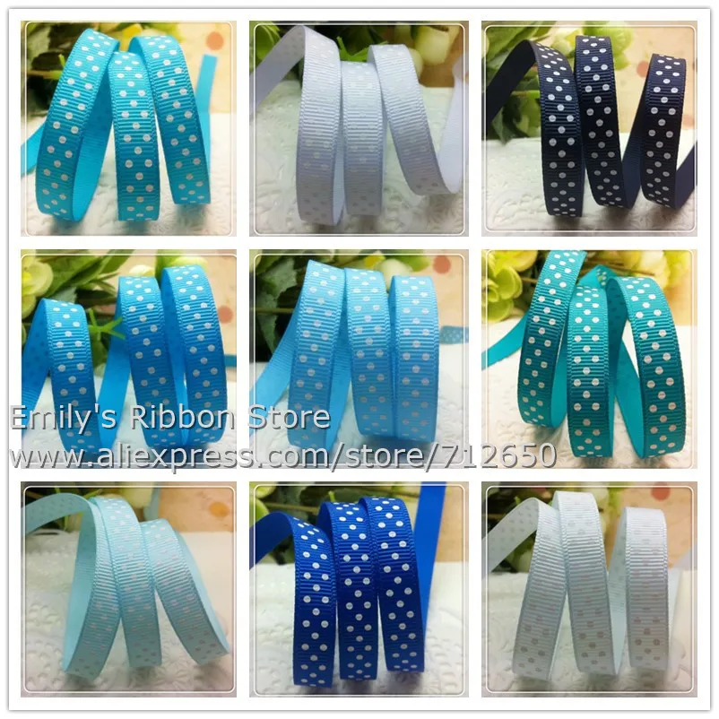 3/8" (9mm) polka Dots printed grosgrain ribbon Clothing hairbow accessory bakery gift packaging 10 yards free shipping
3/8" (9mm) polka Dots printed grosgrain ribbon Clothing hairbow accessory bakery gift packaging 10 yards free shipping