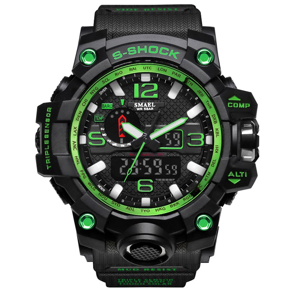 Men's New Fashion Multi-Functional Student Electronic Watch Outdoor Sports Dual-Display Waterproof Digital Watch Luminous Watch
Men's New Fashion Multi-Functional Student Electronic Watch Outdoor Sports Dual-Display Waterproof Digital Watch Luminous Watch