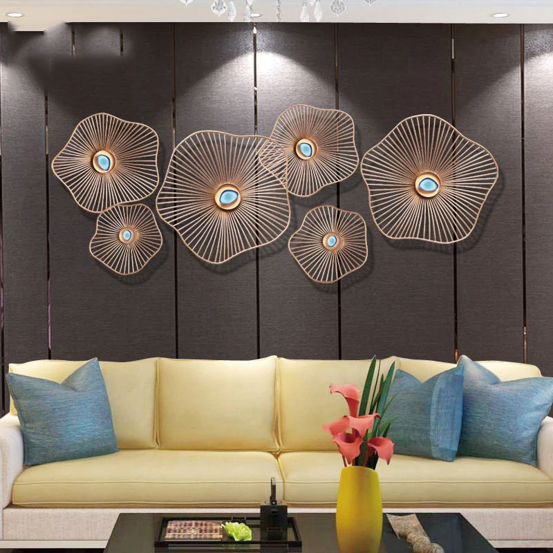 European 3D Stereo Metal Lotus Leaf Wall Decorative Flowers Crafts Home Livingroom Sofa Background Wall Mural Accessories Decor
European 3D Stereo Metal Lotus Leaf Wall Decorative Flowers Crafts Home Livingroom Sofa Background Wall Mural Accessories Decor