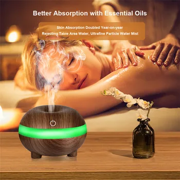 Portable USB humidifier Electric oil Aromatherapy wood grain Ultrasonic air diffuser with 7 lights for home office Car 300ML
Portable USB humidifier Electric oil Aromatherapy wood grain Ultrasonic air diffuser with 7 lights for home office Car 300ML
