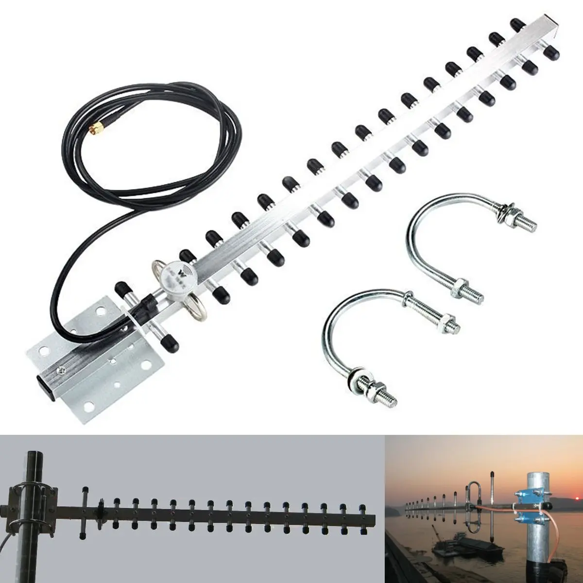 Portable RP-SMA High Gain 25 DBi Yagi Outdoor Wireless WLAN WiFi Receiver Signal Extender Aerial For Modem PCI Card Route
Portable RP-SMA High Gain 25 DBi Yagi Outdoor Wireless WLAN WiFi Receiver Signal Extender Aerial For Modem PCI Card Route